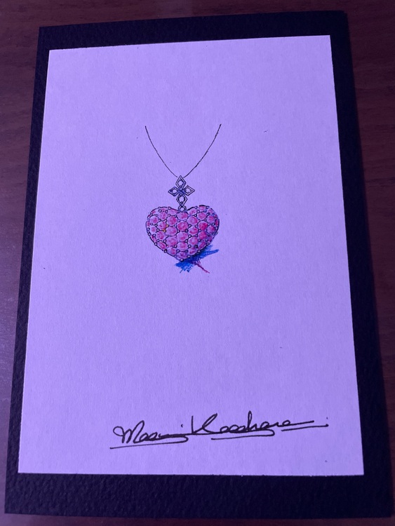 K18RG&WGピンクサファイア&メレダイヤハートペンダントヘッド（宝石）の商品画像 - 査定依頼日：2025年6月29日 - 最高査定価格：100,000円