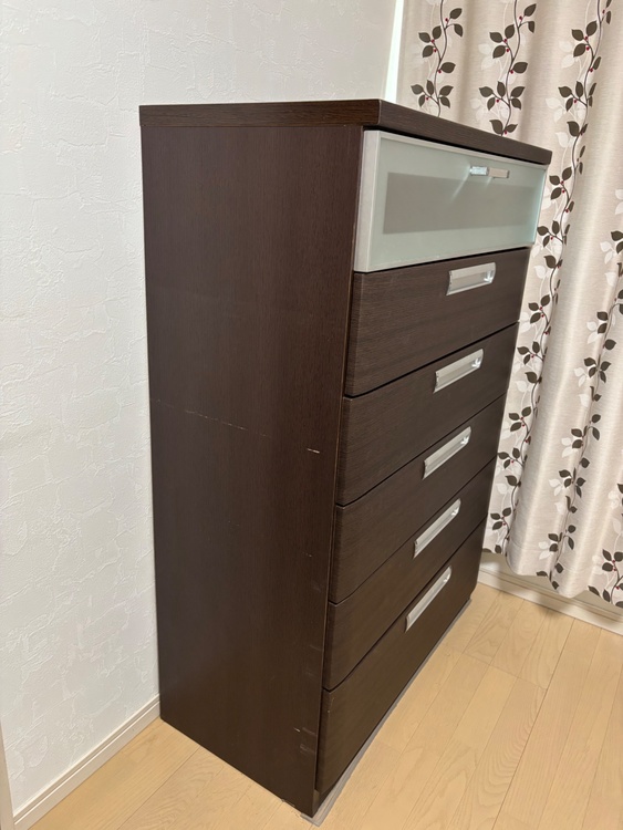 ハイチェストフーガ90 DBR（家具・寝具）の商品画像 - 査定依頼日：2026年9月14日 - 最高査定価格：100,000円