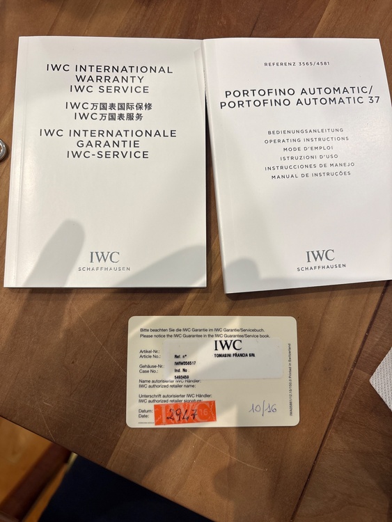 IWC ポルトフィーノ（高級時計）の商品画像 - 査定依頼日：2026年8月4日 - 最高査定価格：380,000円