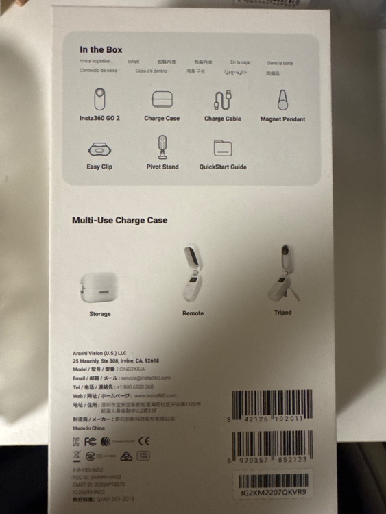 インスタ360 go2（カメラ）の商品画像 - 査定依頼日：2026年1月27日 - 最高査定価格：15,000円