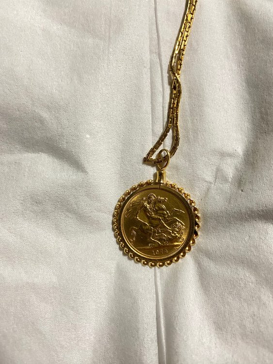 コインペンダント、チェーン（金・貴金属）の商品画像 - 査定依頼日：2023年3月22日 - 最高査定価格：170,000円