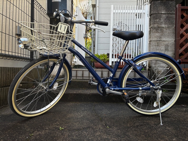 サイクルベースあさひ　ジュニアシティ車　20インチ　ブルー（自転車）の商品画像 - 査定依頼日：2026年4月2日 - 最高査定価格：3,000円