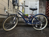 サイクルベースあさひ　ジュニアシティ車　20インチ　ブルー（自転車）の商品画像 - 査定依頼日：2026年4月2日 - 最高査定価格：3,000円