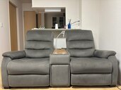 Nビリーバ 電動リクライニングソファ 収納テーブル付き2人用（布）（家具・寝具）の商品画像 - 査定依頼日：2024年11月29日 - 最高査定価格：3,000円