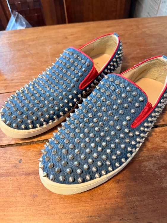 ローラーボートデニムスタッズスリッポン（古着・ファッション）の商品画像 - 査定依頼日：2026年3月28日 - 最高査定価格：100,000円