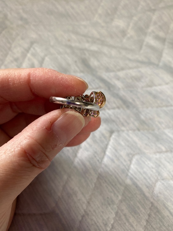 k18コンビサファイアとダイヤ指輪（宝石）の商品画像 - 査定依頼日：2025年10月6日 - 最高査定価格：150,000円