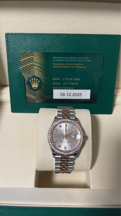 デイトジャスト 31ミリ（高級時計）の商品画像 - 査定依頼日：2026年1月5日 - 最高査定価格：3,700,000円