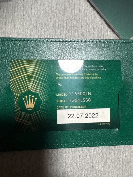 ロレックス デイトナ 116500（高級時計）の商品画像 - 査定依頼日：2026年2月5日 - 最高査定価格：5,200,000円