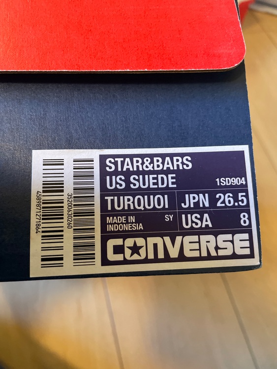 CONVERSE STAR&BARS US SUEDE（古着・ファッション）の商品画像 - 査定依頼日：2025年11月14日 - 最高査定価格：1,500円