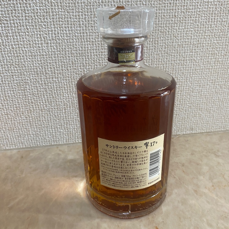 ウイスキー サントリー響 （お酒）の商品画像 - 査定依頼日：2026年2月10日 - 最高査定価格：52,000円