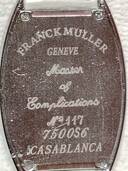 フランクミュラー カサブランカ 7500S6（高級時計）の商品画像 - 査定依頼日：2025年12月24日 - 最高査定価格：400,000円