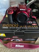 Nikon d5500 vrⅡ キット　赤（カメラ）の商品画像 - 査定依頼日：2024年3月20日 - 最高査定価格：35,000円