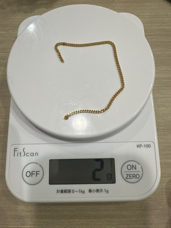 ネックレス切れ端刻印なし（金・貴金属）の商品画像 - 査定依頼日：2024年1月17日 - 最高査定価格：13,000円