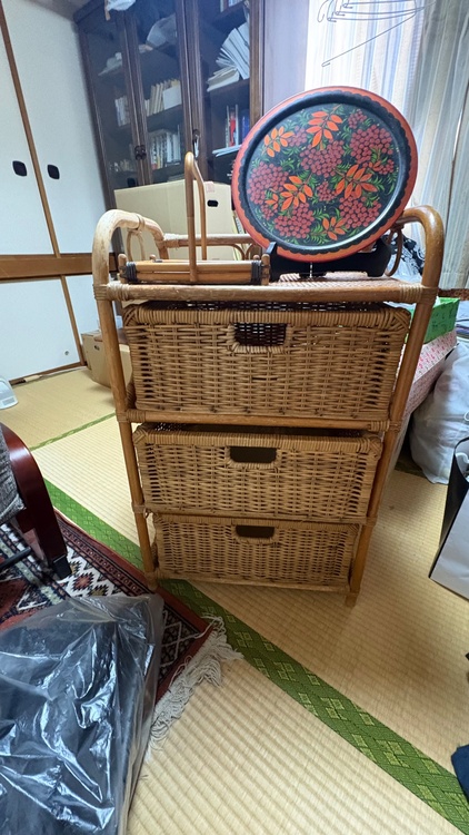 籐のチェスト（家具・寝具）の商品画像 - 査定依頼日：2026年6月5日 - 最高査定価格：1,000円