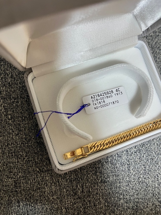ブレスレット　12面カット　18g 18センチ（金・貴金属）の商品画像 - 査定依頼日：2026年7月24日 - 最高査定価格：320,000円
