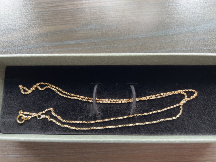 18金ネックレスアズキチェーン（金・貴金属）の商品画像 - 査定依頼日：2025年10月18日 - 最高査定価格：50,000円