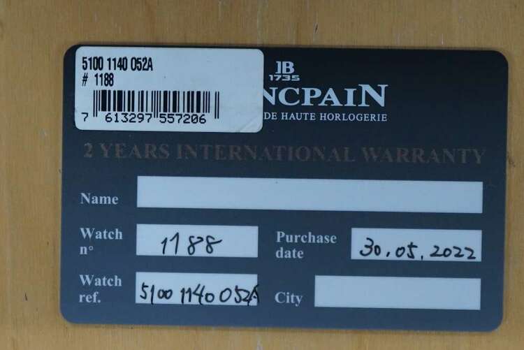 FIFTY FATHOMS Bathyscaphe（高級時計）の商品画像 - 査定依頼日：2025年1月30日 - 最高査定価格：850,000円