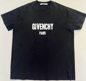 GIVENCHY デストロイロゴTシャツ ダメージ加工（古着・ファッション）の商品画像 - 査定依頼日：2026年3月18日 - 最高査定価格：6,000円