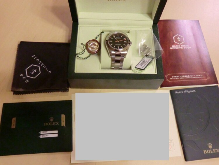 ロレックス ミルガウス 116400 ぶらっl（高級時計）の商品画像 - 査定依頼日：2025年4月17日 - 最高査定価格：1,150,000円