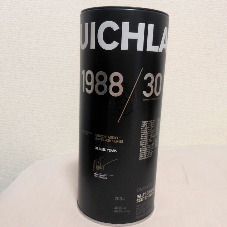 ブルックラディ1988 30年レアカスク（お酒）の商品画像 - 査定依頼日：2026年6月27日 - 最高査定価格：90,000円