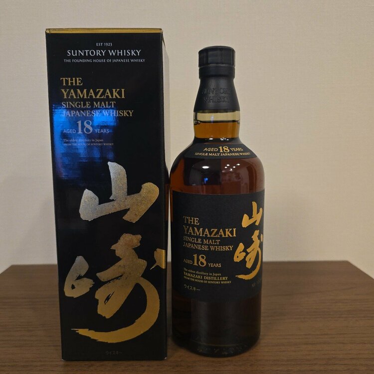 山崎18年（お酒）の商品画像 - 査定依頼日：2026年8月31日 - 最高査定価格：91,000円