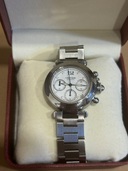 カルティエ パシャ クロノグラフ　ホワイト　じどう（高級時計）の商品画像 - 査定依頼日：2025年9月24日 - 最高査定価格：300,000円