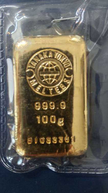 インゴット 24金　100g（金・貴金属）の商品画像 - 査定依頼日：2023年6月3日 - 最高査定価格：945,000円