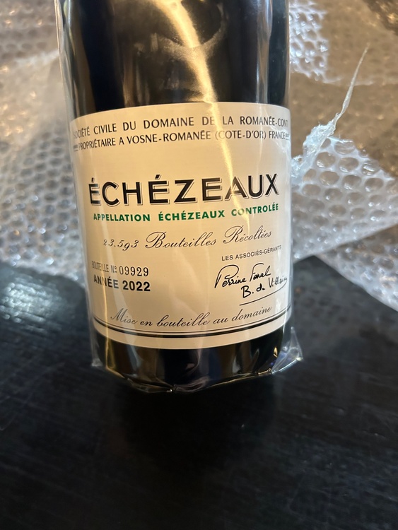 DRC エシェゾー　2022（お酒）の商品画像 - 査定依頼日：2026年1月17日 - 最高査定価格：380,000円