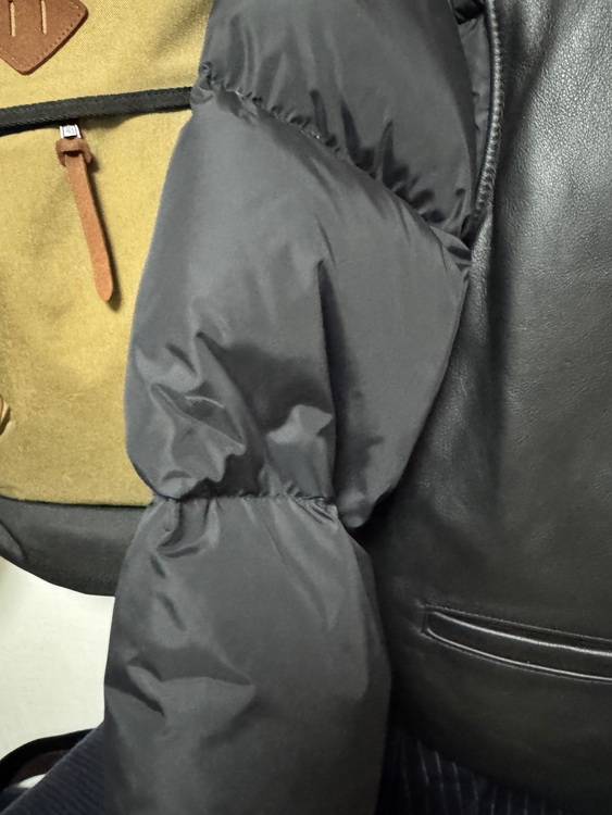 Supreme × Schott ダウンジャケット レザー 黒（古着・ファッション）の商品画像 - 査定依頼日：2025年11月6日 - 最高査定価格：14,000円