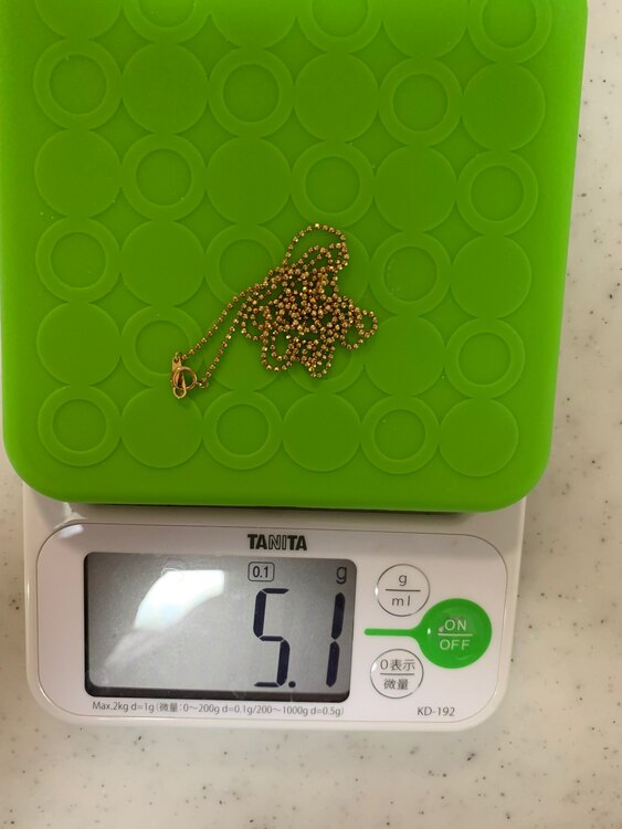 カットボールチェーンネックレス60cm（金・貴金属）の商品画像 - 査定依頼日：2025年4月26日 - 最高査定価格：60,000円