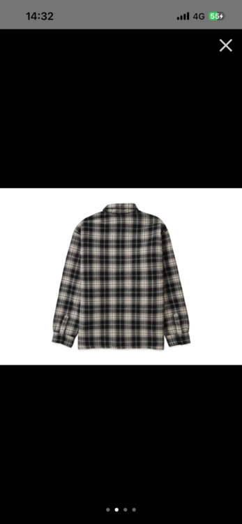 シュプリーム　サーマル　ラインド　ジップアップ フランネル　シャツ　ブラック（古着・ファッション）の商品画像 - 査定依頼日：2026年1月14日 - 最高査定価格：21,000円