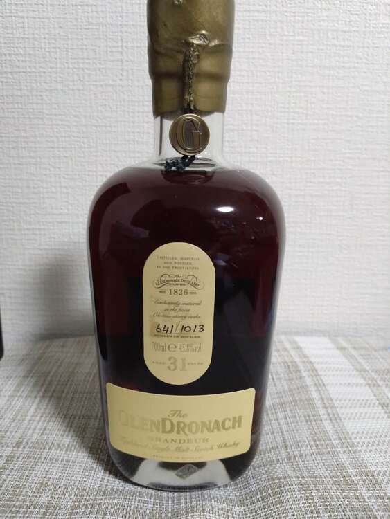 グレンドロナック　31年（お酒）の商品画像 - 査定依頼日：2025年5月14日 - 最高査定価格：290,000円
