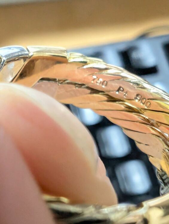 金とプラチナのリング（金・貴金属）の商品画像 - 査定依頼日：2025年9月4日 - 最高査定価格：120,000円