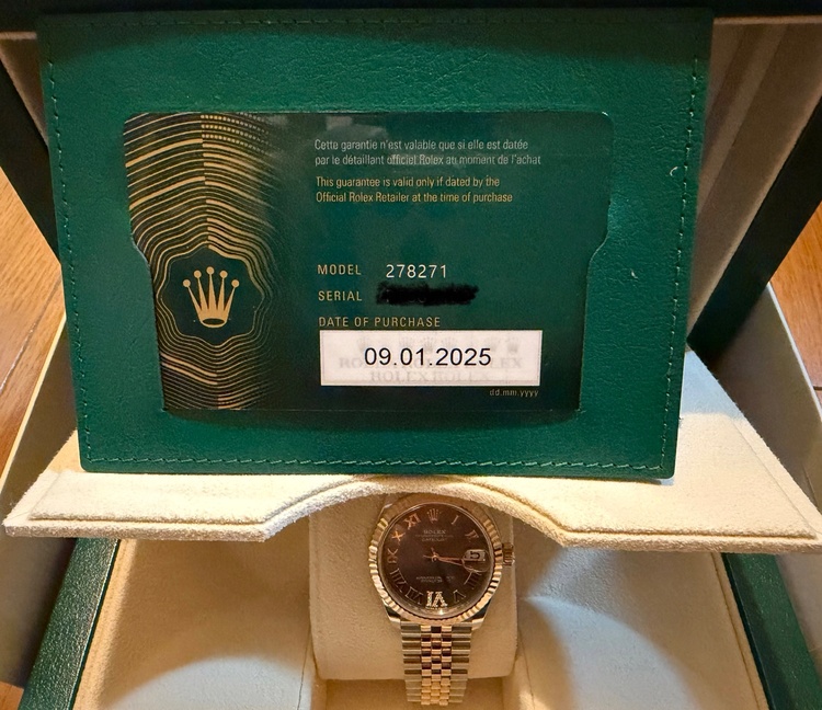 エバーローズゴールド、スレートオンブレ文字盤（高級時計）の商品画像 - 査定依頼日：2026年1月4日 - 最高査定価格：9,150,000円