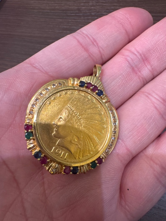 インディアンコインペンダント（金・貴金属）の商品画像 - 査定依頼日：2026年2月17日 - 最高査定価格：100,000円