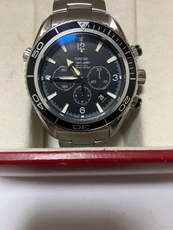 オメガシーマスタープラネットオーシャンクロノグラフ（高級時計）の商品画像 - 査定依頼日：2025年3月28日 - 最高査定価格：400,000円