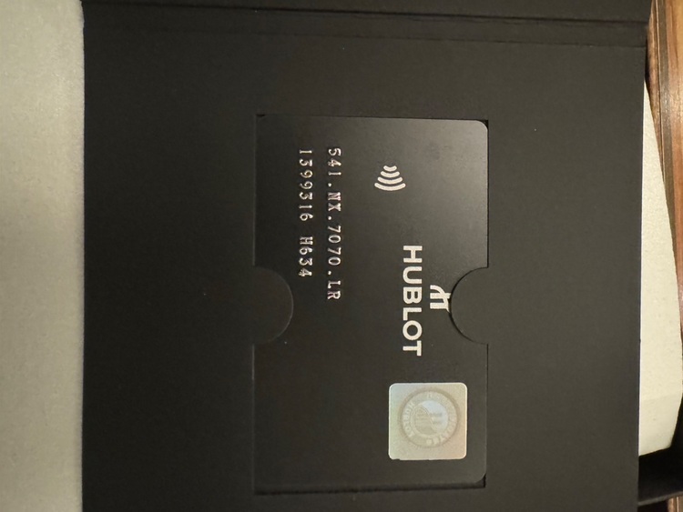 HU541.NX.7070LR（高級時計）の商品画像 - 査定依頼日：2025年6月3日 - 最高査定価格：730,000円