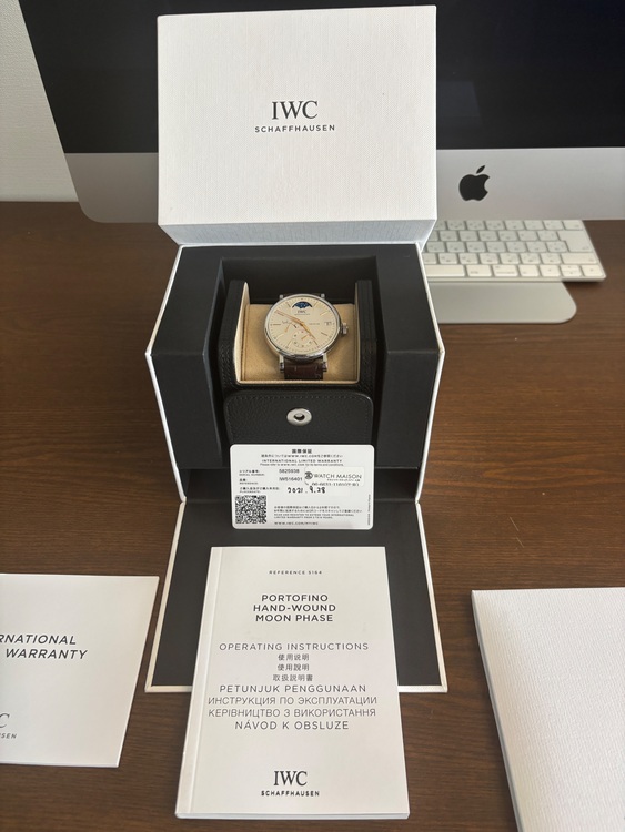 ポートフィノ・ハンドワインド・ムーンフェイズ（高級時計）の商品画像 - 査定依頼日：2025年9月8日 - 最高査定価格：900,000円