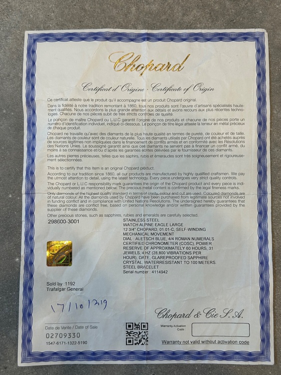 アルパインイーグル（高級時計）の商品画像 - 査定依頼日：2025年8月3日 - 最高査定価格：1,160,000円