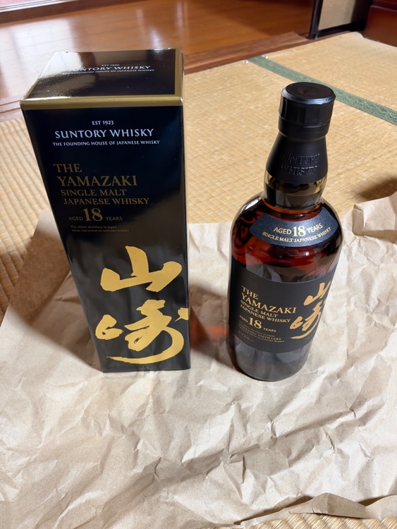 山崎　18年（お酒）の商品画像 - 査定依頼日：2026年10月4日 - 最高査定価格：93,000円