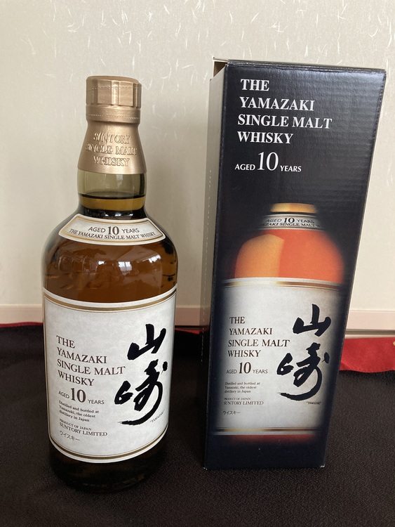 サントリーシングルモルトウイスキー〈山崎〉10年（お酒）の商品画像 - 査定依頼日：2022年2月27日 - 最高査定価格：33,500円