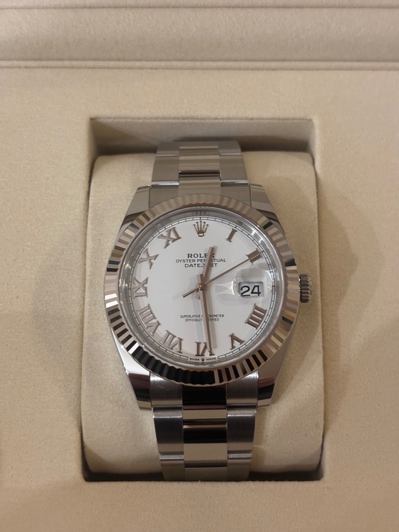 デイトジャスト　41ミリ　オイスタースチール&ホワイトゴールド（高級時計）の商品画像 - 査定依頼日：2025年6月4日 - 最高査定価格：1,770,000円