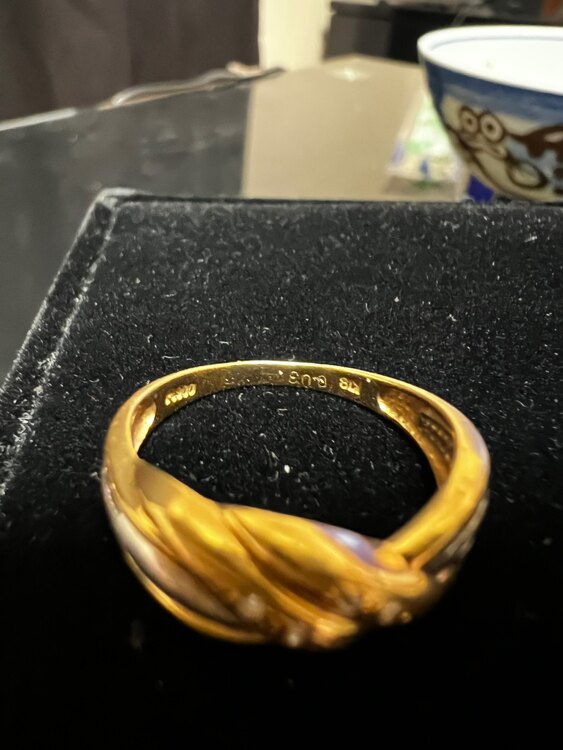 k18 pt900コンビ指輪0.03ct（金・貴金属）の商品画像 - 査定依頼日：2025年1月22日 - 最高査定価格：42,000円