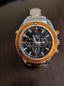 プラネットオーシャン　オレンジベゼル　コーアクシャル（高級時計）の商品画像 - 査定依頼日：2026年1月19日 - 最高査定価格：500,000円