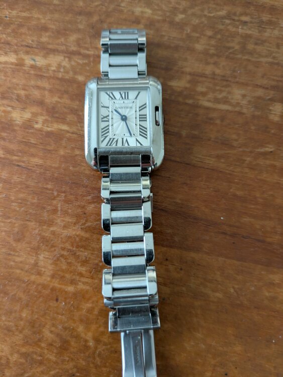 カルティエ タンク タンクアングレーズS（高級時計）の商品画像 - 査定依頼日：2026年3月9日 - 最高査定価格：500,000円