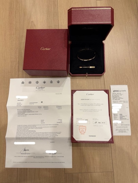 Cartier LOVE ブレスレット フルダイヤ（金・貴金属）の商品画像 - 査定依頼日：2026年5月18日 - 最高査定価格：2,750,000円