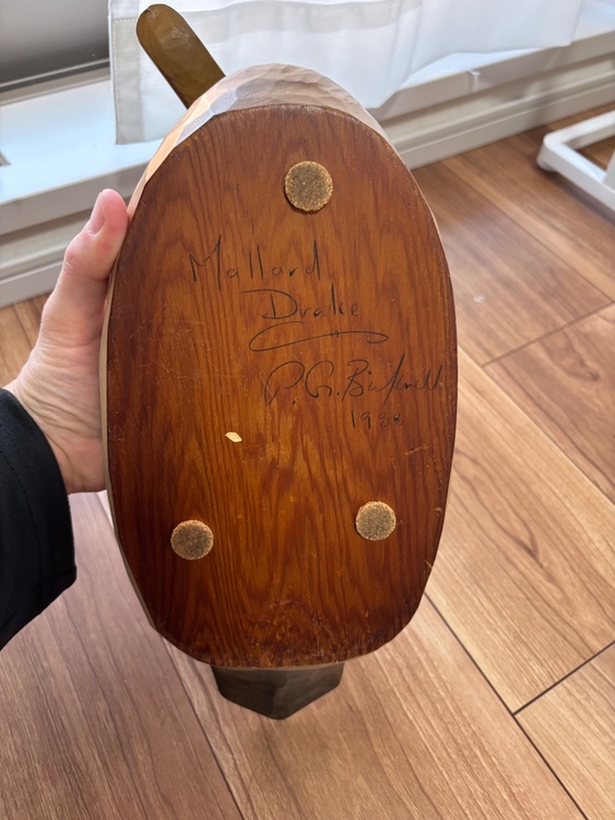 Mallard Drake 署名: P.B. Bicknell 1988（美術品・骨董品）の商品画像 - 査定依頼日：2026年1月14日 - 最高査定価格：100,000円