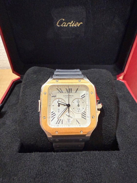 Cartier サントス　クロノグラフ　XL（高級時計）の商品画像 - 査定依頼日：2026年10月6日 - 最高査定価格：1,600,000円