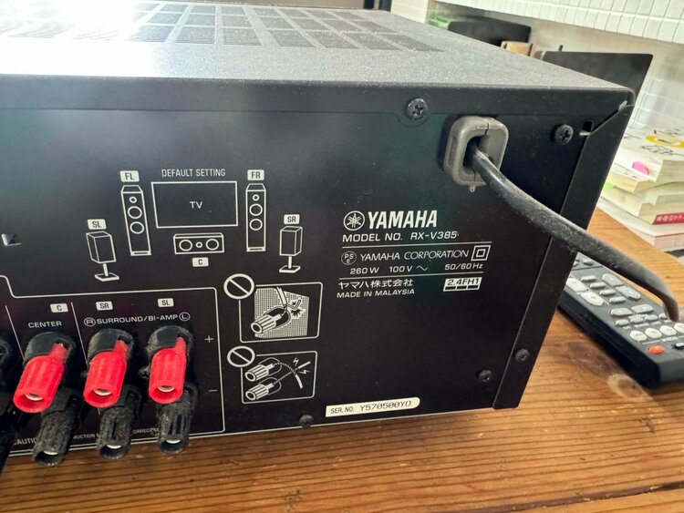 ヤマハ　アンプ　RXV-385（オーディオ・スピーカー）の商品画像 - 査定依頼日：2026年4月14日 - 最高査定価格：6,000円