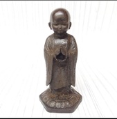 友沢正彦作 合掌地蔵菩薩【祈り】ブロンズ像 （美術品・骨董品）の商品画像 - 査定依頼日：2025年6月3日 - 最高査定価格：3,000円